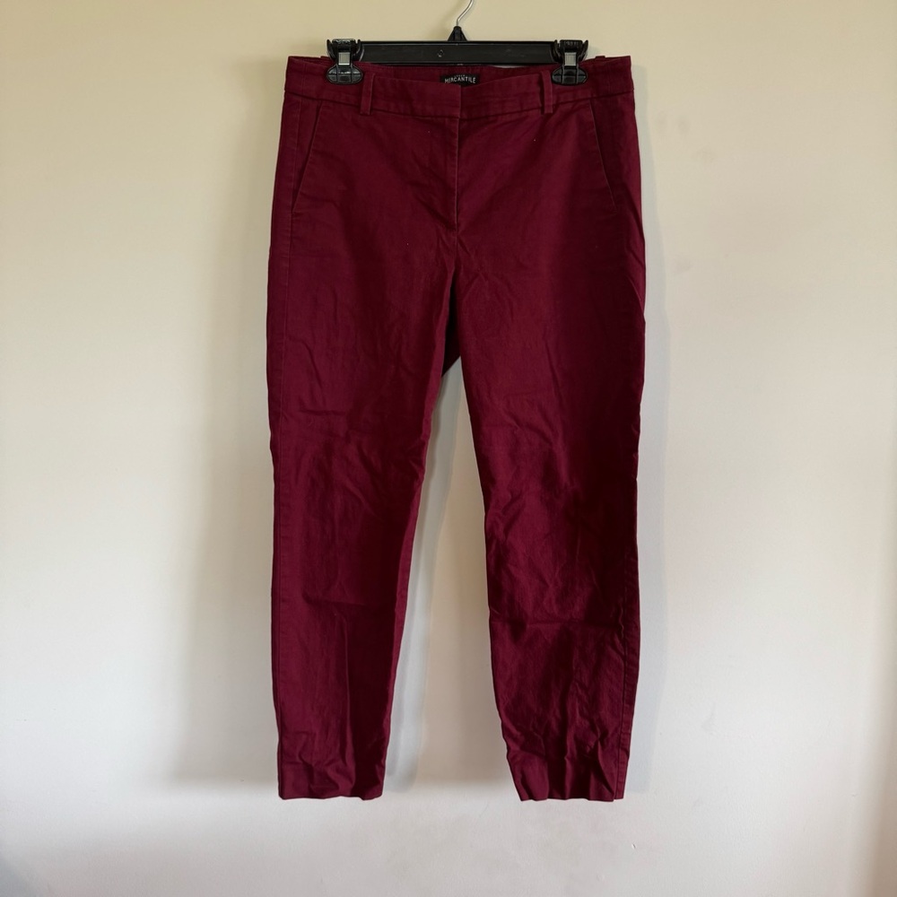 J Crew Mercantile Burgundy Dress Pants Women’s size 6